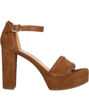 Unisa Sandals Soft Leather - Brown