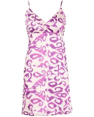 ViCOLO Ivory Mini Dress Polyester - Pink