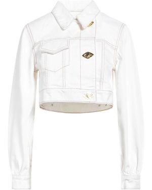Ganni Denim Outerwear - White