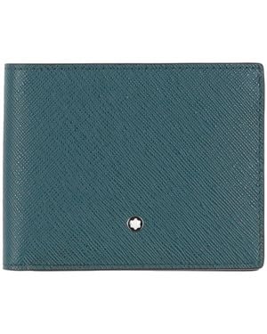 Montblanc Wallet Leather - Blue