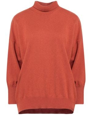 Antonelli Turtleneck Virgin Wool, Silk, Cashmere - Red