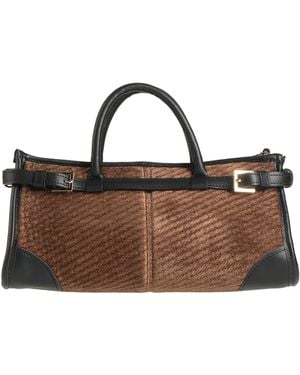 Viamailbag Handbag Textile Fibres, Leather - Brown