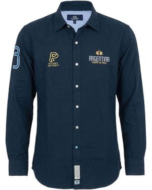 La Martina Midnight Shirt Cotton - Blue