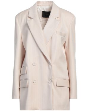 Gaelle Paris Blazer Polyester, Rayon, Elastane - Natural