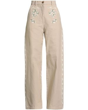 Paul & Joe Trousers Cotton - Natural