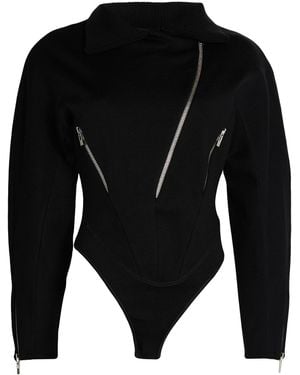 Alaïa Bodysuit Wool, Polyamide, Polyurethane - Black