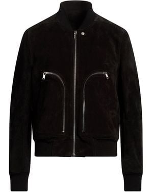 Rick Owens Jacket Calfskin, Virgin Wool - Black