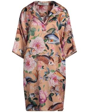 Shirtaporter Mini Dress Silk, Elastane - Multicolor