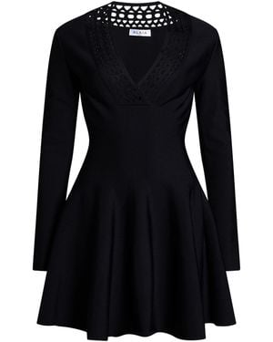 Alaïa Mini Dress Viscose, Polyester - Black