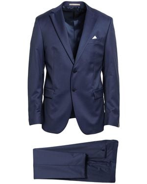 Paoloni Suit Virgin Wool - Blue