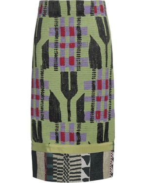 Stella Jean Midi-Rock - Grün