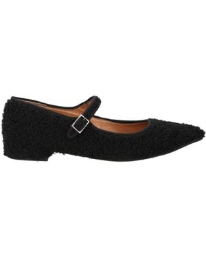 Divine Follie Ballet Flats Textile Fibres - Black