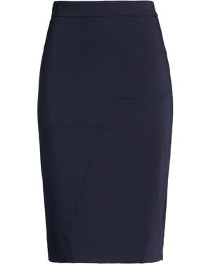 ALESSIA SANTI Midnight Midi Skirt Polyester, Viscose, Elastane - Blue