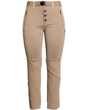 High Khaki Trousers Nylon, Elastane - Natural
