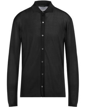 Cruciani Shirt Silk - Black