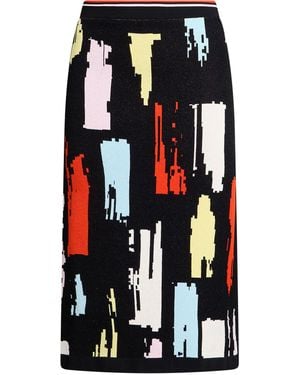 MSGM Midi Skirt Viscose, Polyester - White