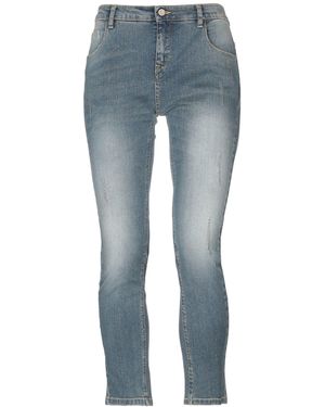 Manila Grace Jeans Cotton, Elastane - Blue