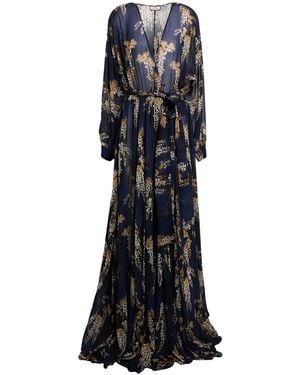 Elisabetta Franchi Midnight Maxi Dress Polyester - Black