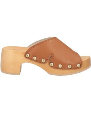 Scholl Mules & Clogs Leather - Brown