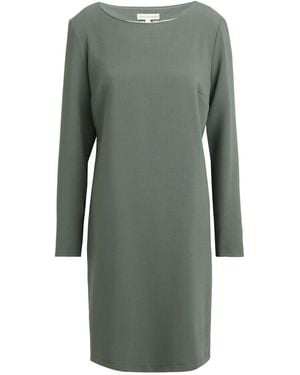 Camicettasnob Military Mini Dress Polyester, Rayon, Elastane - Gray