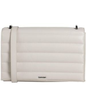 Calvin Klein Khaki Cross-Body Bag Recycled Polyester, Polyurethane - Gray