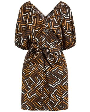 Weekend by Maxmara Mini Dress Cotton, Elastane - Black