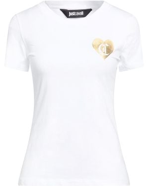 Just Cavalli T-Shirt Cotton, Elastane - White