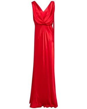 Alberta Ferretti Vestito Lungo - Rosso