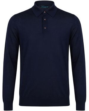 Kiton Midnight Sweater Wool - Blue