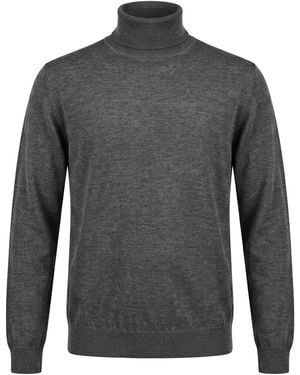Fedeli Turtleneck Cashmere, Silk - Grey