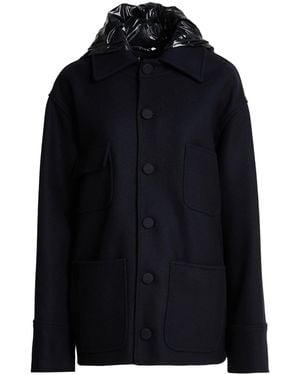 Plan C Coat Virgin Wool, Polyamide, Recycled Wool - Blue