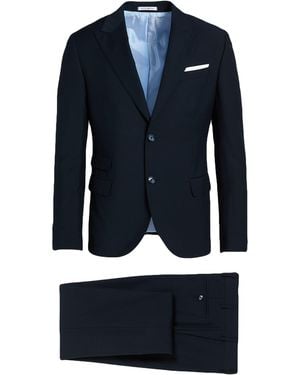 Daniele Alessandrini Midnight Suit Polyester, Viscose - Blue