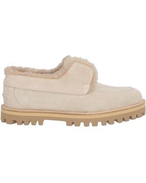 Le Silla Loafers Leather, Shearling - White
