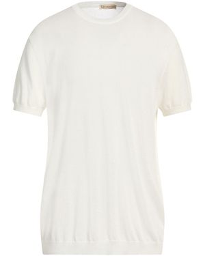 Cashmere Company Jumper Cotton, Linen - White