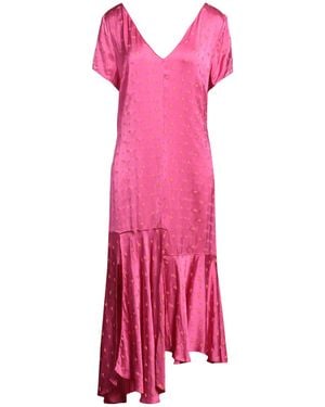 Marni Fuchsia Midi Dress Viscose, Polyester - Pink