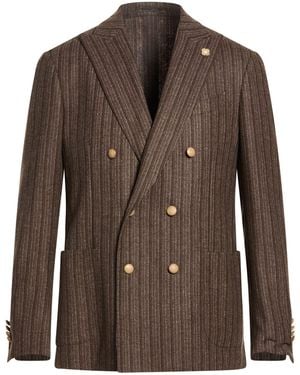 Lardini Blazer Wool, Cashmere - Brown