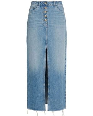 Elisabetta Franchi Denim Skirt Cotton - Blue