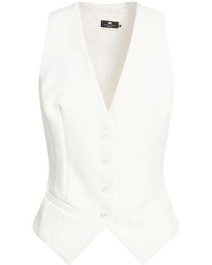 Elisabetta Franchi Tailored Vests - White