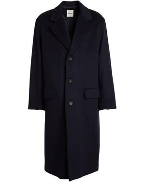 Sandro Midnight Coat Virgin Wool, Cashmere - Blue