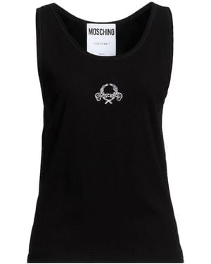 Moschino Tank Top Viscose, Elastane - Black