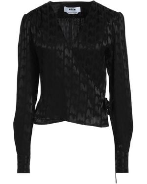 MSGM Top Acetate, Viscose - Black