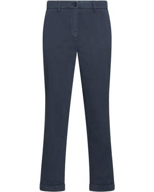 Aspesi Midnight Trousers Cotton, Elastane - Blue