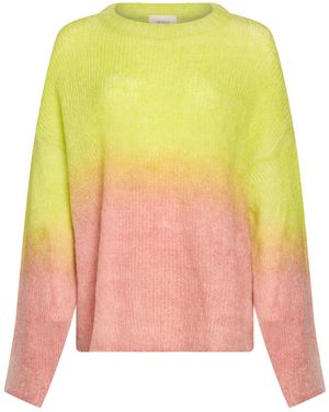 ViCOLO Sweater Mohair Wool, Acrylic, Polyamide, Wool, Elastane - Yellow