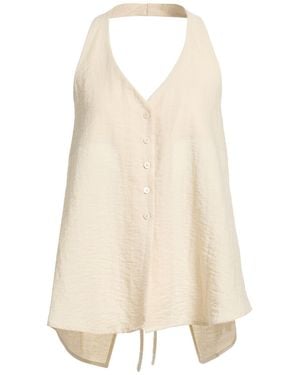 ELEH Ivory Top Polyester, Linen, Nylon - White