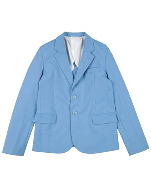 EMANUEL PRIS Blazer Cotton, Polyamide, Elastane - Blue