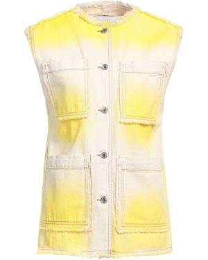MSGM Denim Outerwear Cotton - Yellow