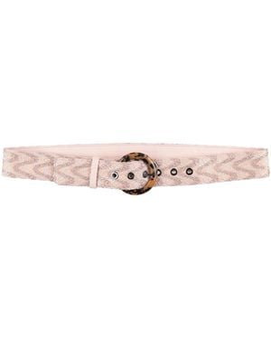 Missoni Belt Textile Fibers, Leather - Pink