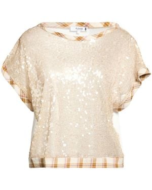 Please Top Polyamide, Metallic Fibre - Natural