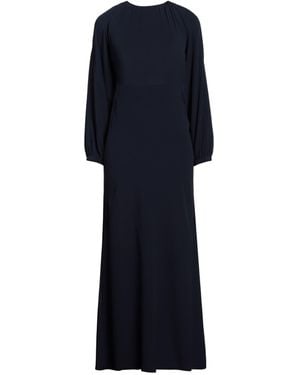 Semicouture Maxi Dress Acetate, Silk - Blue