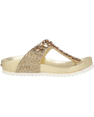 Le Silla Thong Sandal Leather, Textile Fibers - Multicolor